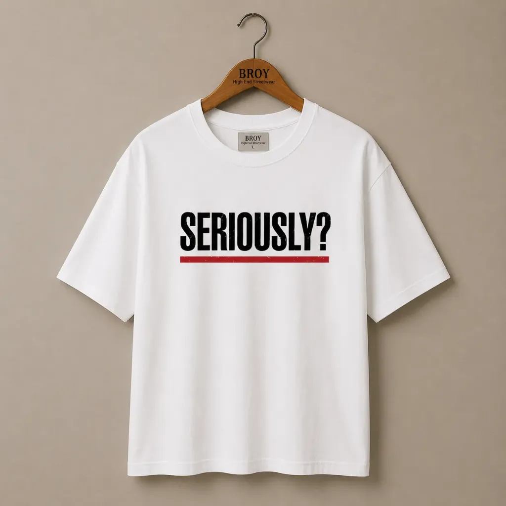T-shirt oversize SERIOUSLY (Destock) (M (40-42))