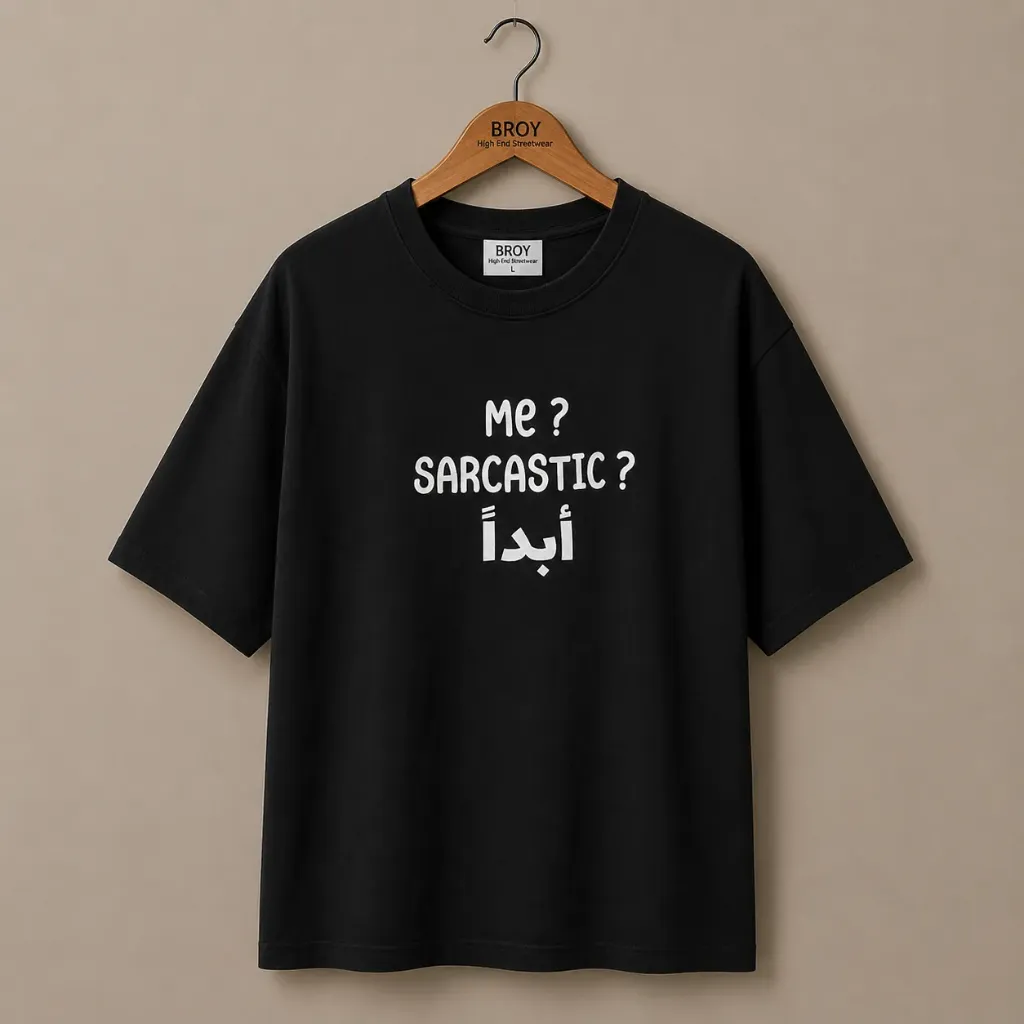 T-shirt Me Sarcastic (Blanc, XS (36))
